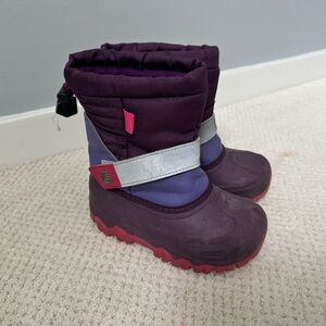 Snow Boots Zella Purple and Pink Rain & Snow Boots with Insulation Girls